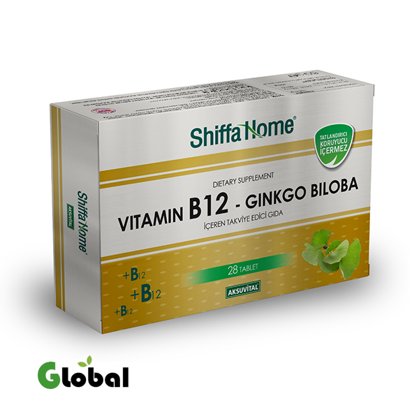 فيتامين B12 + جينكو بيلوبا - 28 قرص