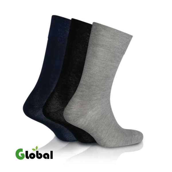 جوارب SEVA لمرضى السكري بدون شريط مرن (3 أزواج)