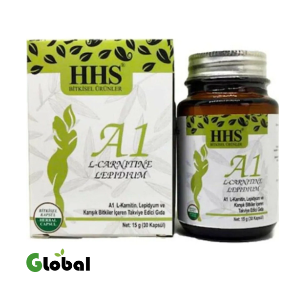 HHS A1 L-Carnitine Lepidium - معجون عشبي 30 كبسولة
