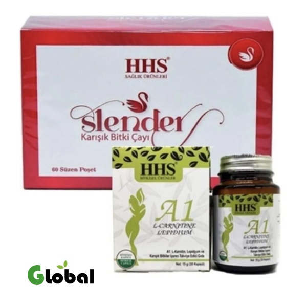 مجموعة النظام الغذائي العشبي من HHS (كبسولة A1 + شاي أعشاب رفيع)