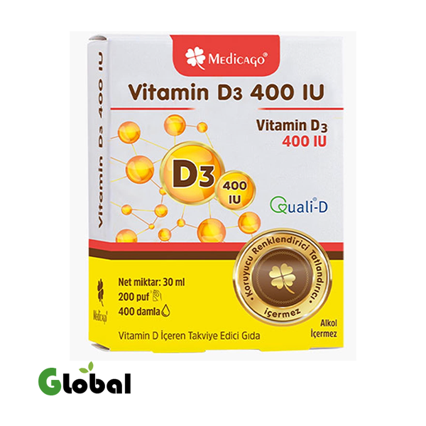 ميديكاغو فيتامين د3 400 وحدة دولية بخاخ – 30 مل
