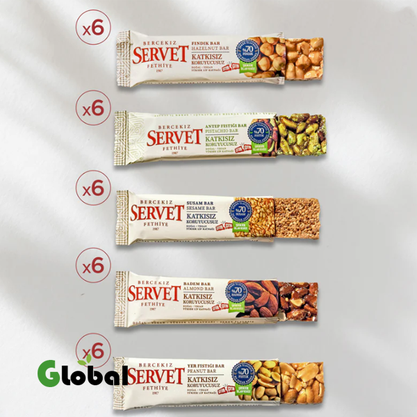 بار الكروكان المختلط خالي من السكر 20غ 30 عبوة