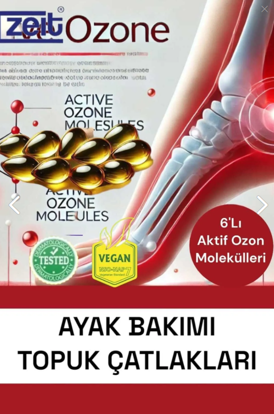 ZEİT OZON كريم تشققات الكعب بالأوزون الطبيعي – ترميم وحماية – 6 عبوات