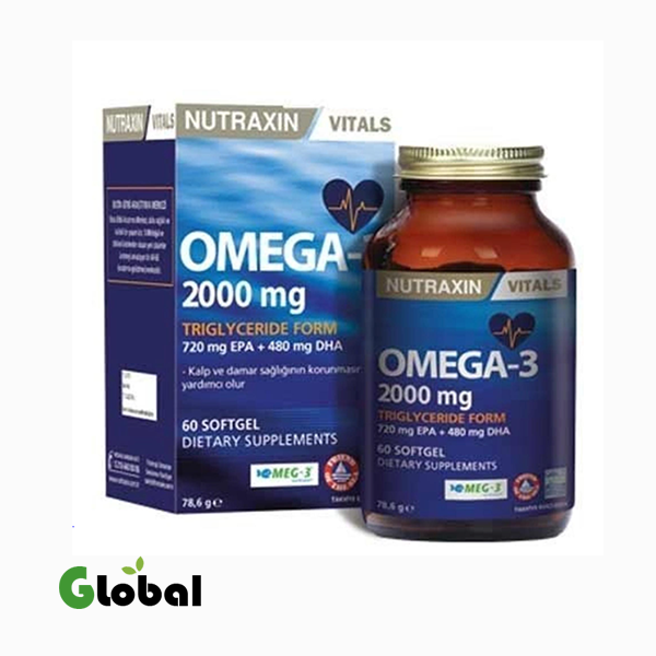 نوتراكزين أوميغا 3 زيت السمك 2000 ملغ – 60 كبسولة هلامية