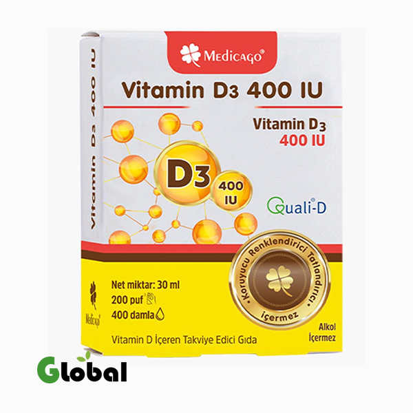 ميديكاجو فيتامين D3 400 وحدة دولية بوف 30 مل
