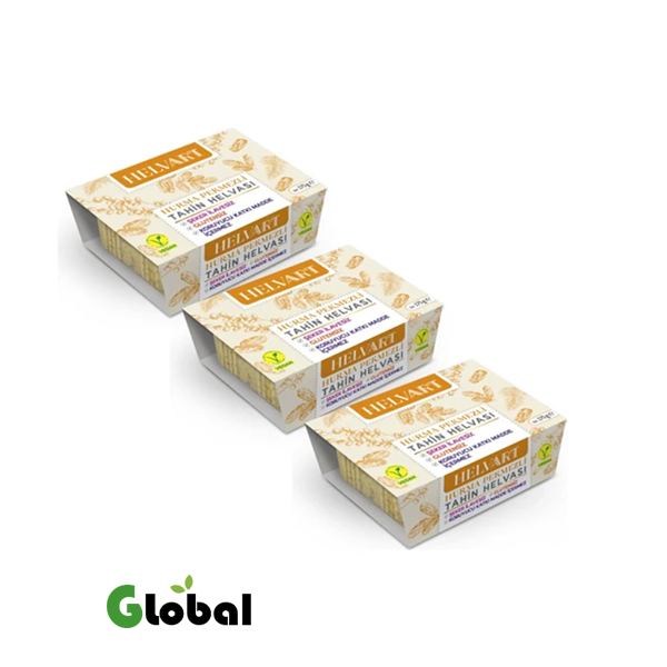 حلاوة الطحينية بدون سكر مع دبس التمر من Pol’s Helvart – 175 جم × 3 عبوات