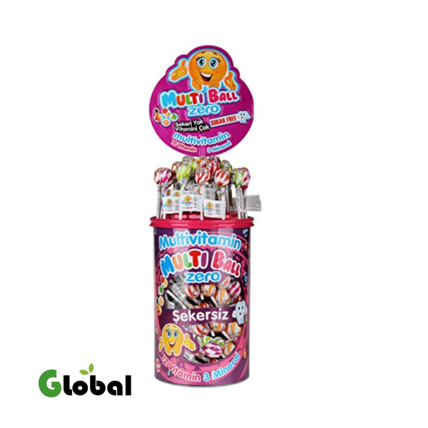 ملتيبول زيرو مصاصات الفيتامينات المتعددة – خالية من السكر – 150 قطعة