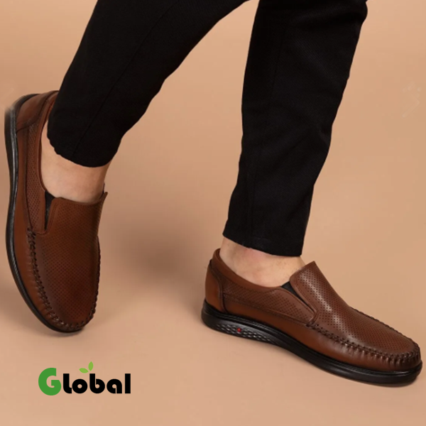 أحذية ديب ديري للرجال من الجلد الطبيعي مع قاعدة طبية لمرضى السكري (كلاسيك)