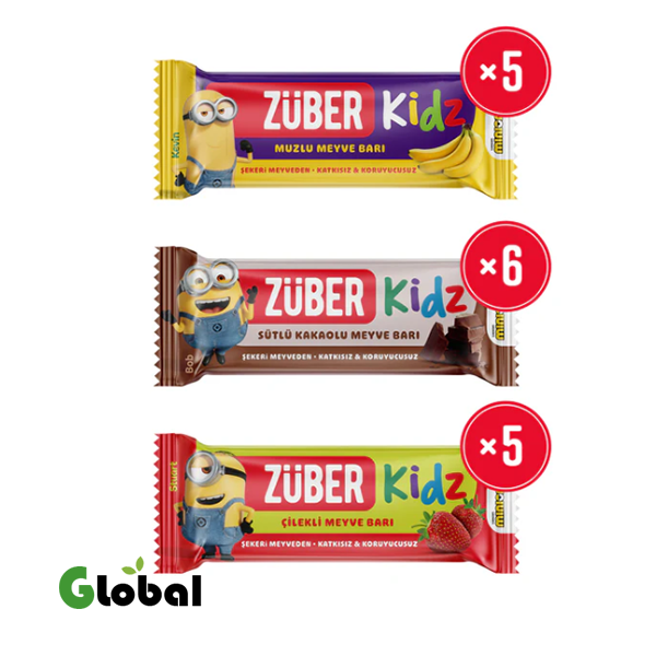 حزمة تجريبية من بار الفاكهة للأطفال 25غ × 16 قطعة