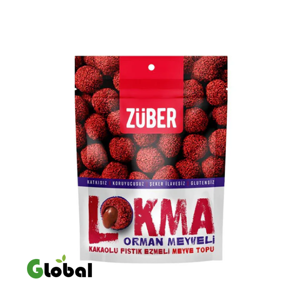 لقمة كرات الفواكه بالتوت البري 96 جرام × 6 قطع