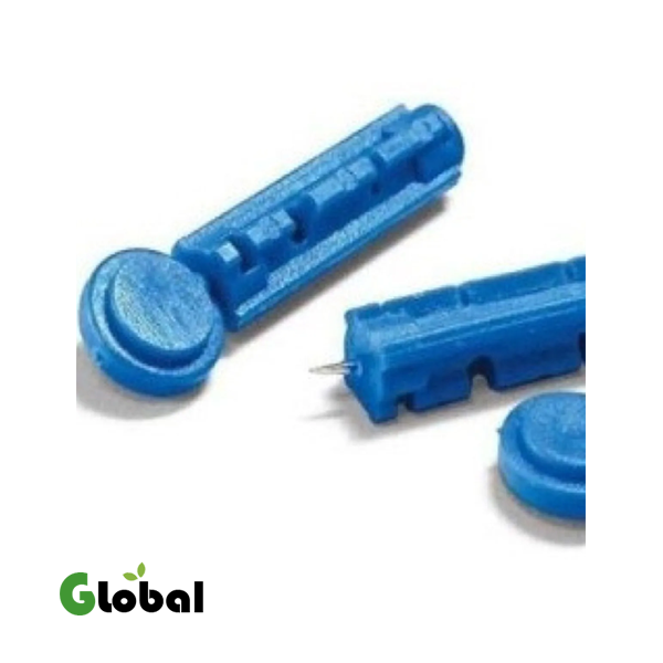 لانسيت بلاستيكي محلي لقياس السكر – 100 إبرة لوخز الإصبع