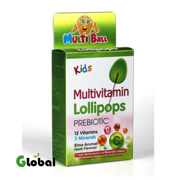 ملتيبول للأطفال – مصاصات متعددة الفيتامينات مع البريبايوتك