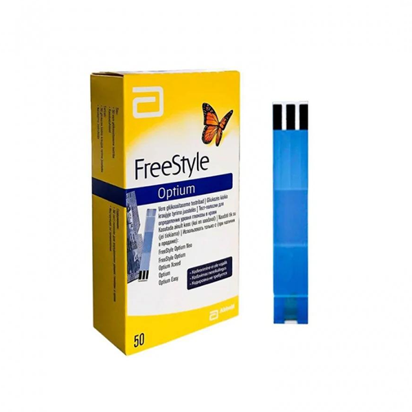 شرائط فري ستايل أوبتيوم لقياس السكر (50 شريط)