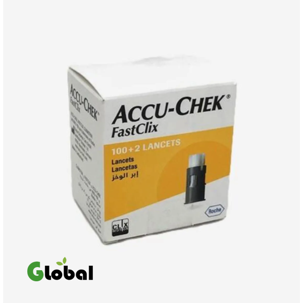 إبر وخز Accu-Chek FastClix – عبوة تحتوي على 102 إبرة